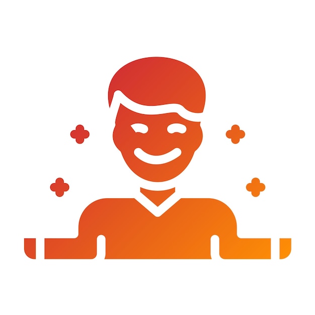 Diseño vectorial Estilo de icono calmante