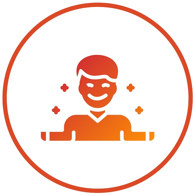 Diseño vectorial Estilo de icono calmante