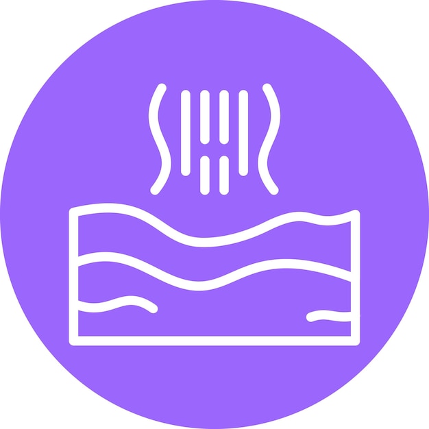 Diseño vectorial Estilo del icono de calor del desierto