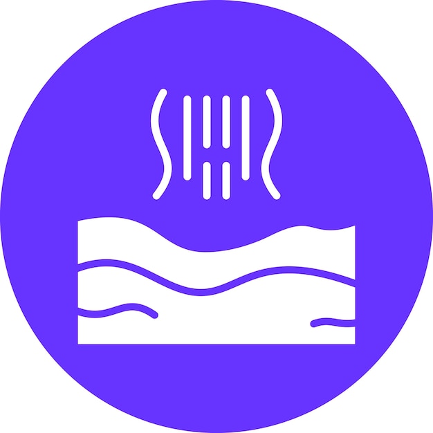 Diseño vectorial Estilo del icono de calor del desierto