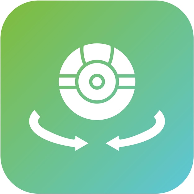 Diseño vectorial Estilo del icono de la cámara 3D