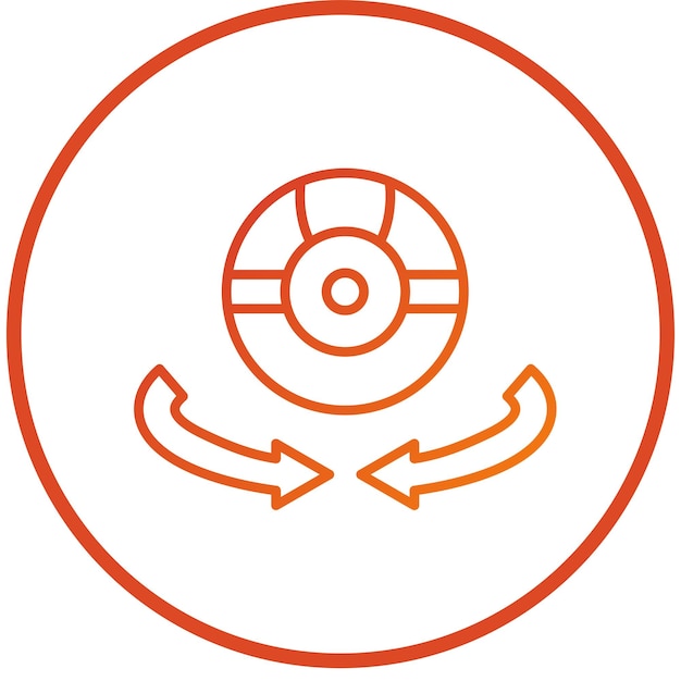 Diseño vectorial Estilo del icono de la cámara 3D