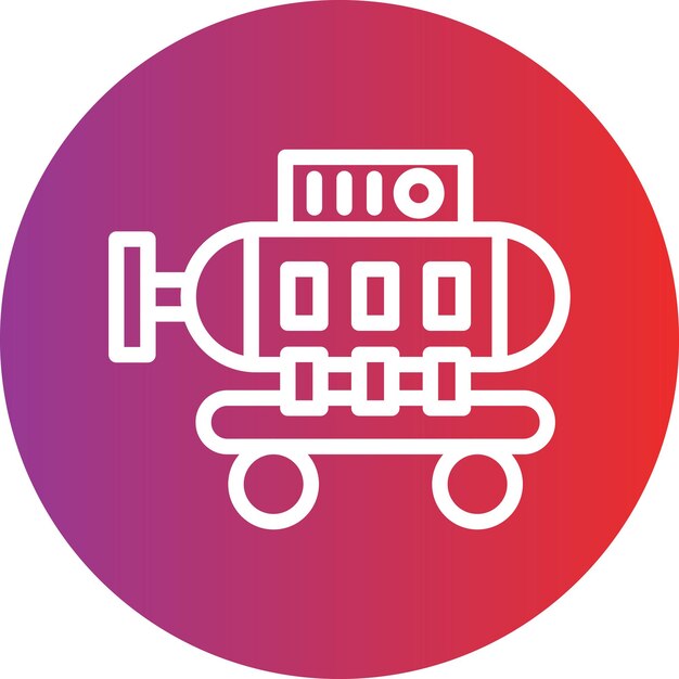Diseño vectorial Estilo del icono de la cámara de buceo