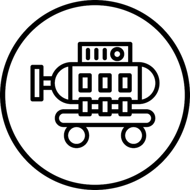 Diseño vectorial Estilo del icono de la cámara de buceo