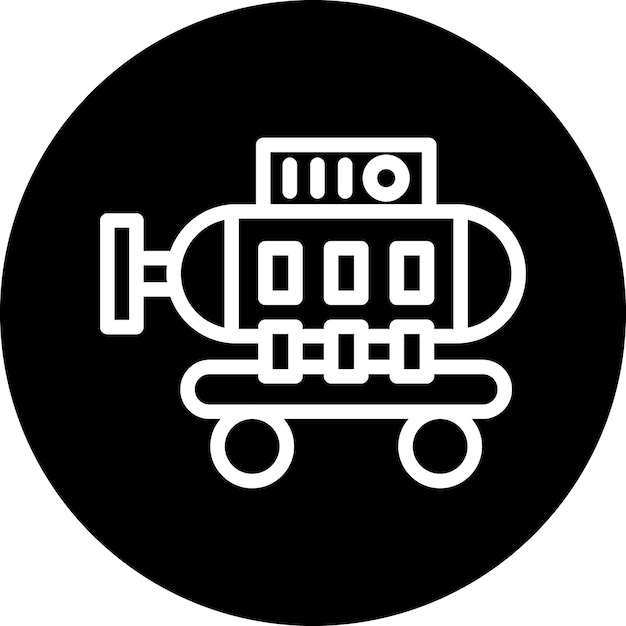 Diseño vectorial Estilo del icono de la cámara de buceo