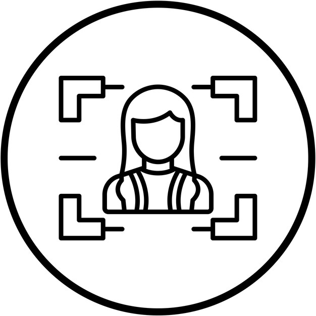 Diseño vectorial Estilo del icono de la cámara disparada