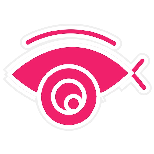 Diseño vectorial Estilo del icono de la cámara Fisheye