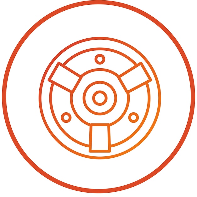 Diseño vectorial Estilo del icono de la cámara Fisheye