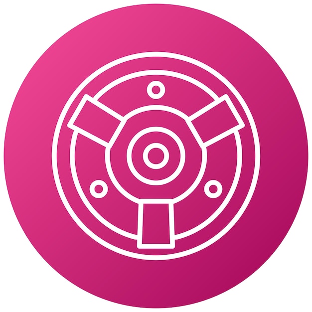 Diseño vectorial Estilo del icono de la cámara Fisheye