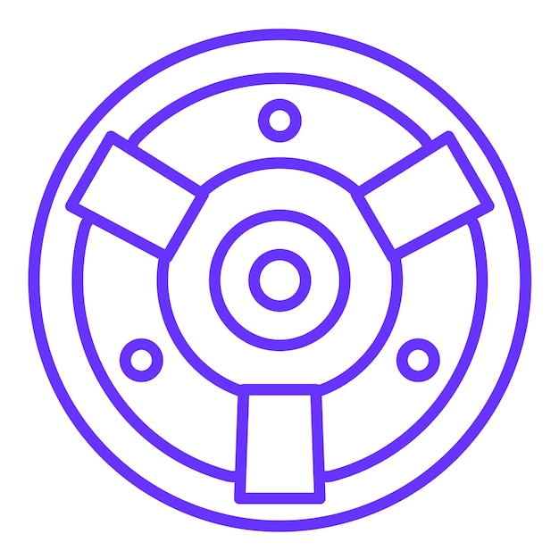 Diseño vectorial Estilo del icono de la cámara Fisheye