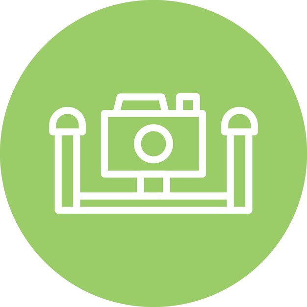 Diseño vectorial Estilo del icono de la cámara submarina