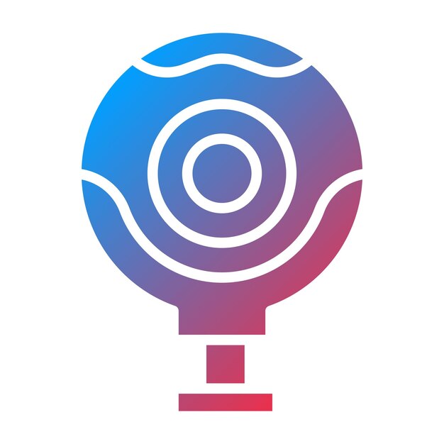 Diseño vectorial Estilo de icono de cámara web inteligente