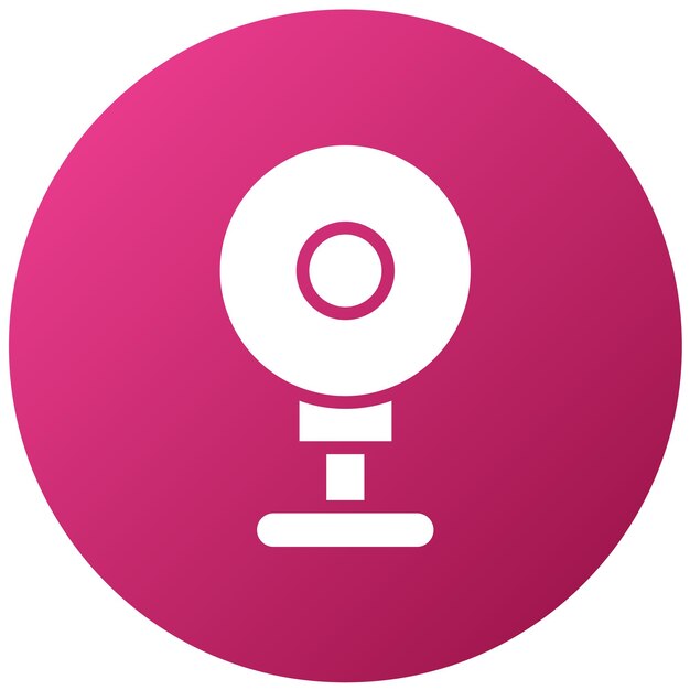 Diseño vectorial del estilo del icono de la cámara web