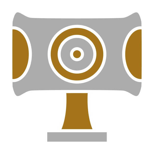 Diseño vectorial del estilo del icono de la cámara web