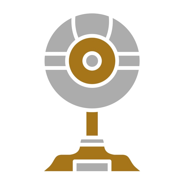 Diseño vectorial del estilo del icono de la cámara web