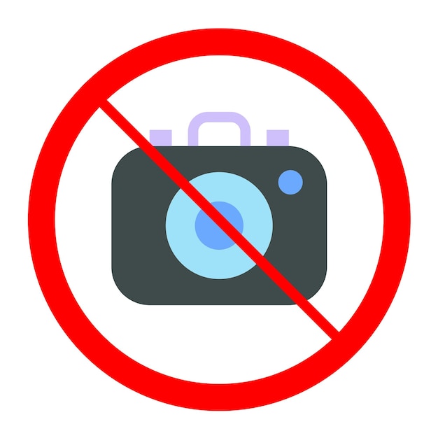 Diseño vectorial sin estilo de icono de cámara
