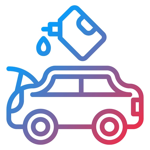 Diseño vectorial Estilo del icono de cambio de aceite
