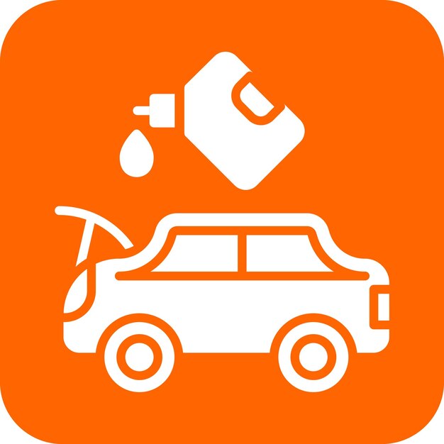 Diseño vectorial Estilo del icono de cambio de aceite