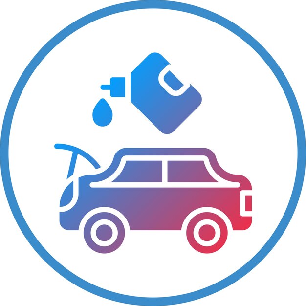 Diseño vectorial Estilo del icono de cambio de aceite