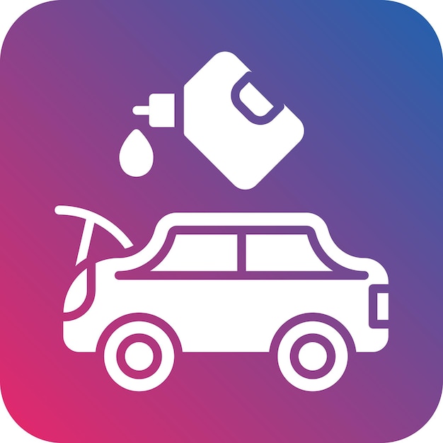 Diseño vectorial Estilo del icono de cambio de aceite