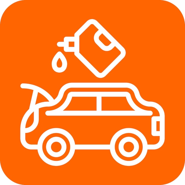 Diseño vectorial Estilo del icono de cambio de aceite