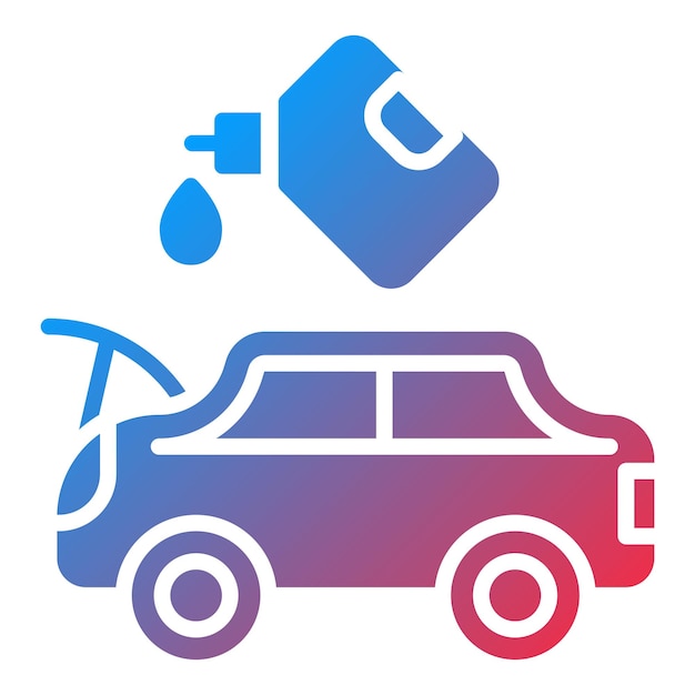 Diseño vectorial Estilo del icono de cambio de aceite