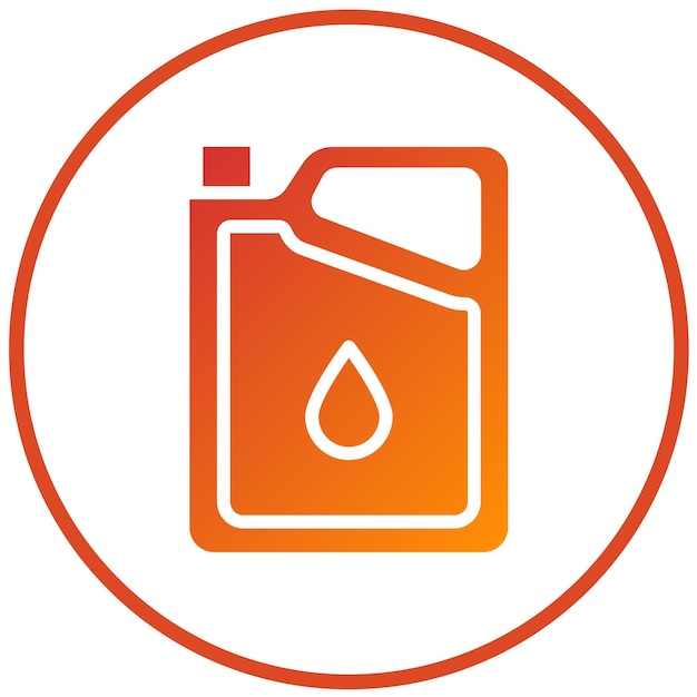 Diseño vectorial Estilo del icono de cambio de aceite