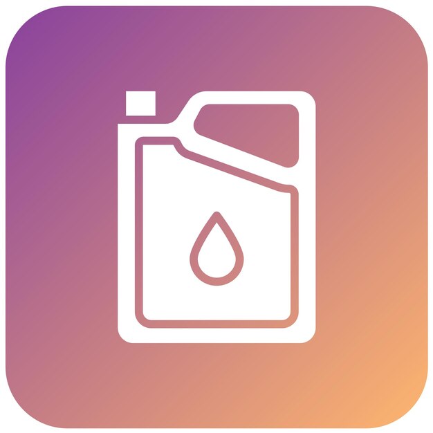 Diseño vectorial Estilo del icono de cambio de aceite