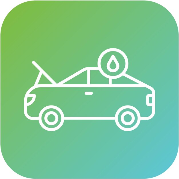 Diseño vectorial Estilo del icono de cambio de aceite