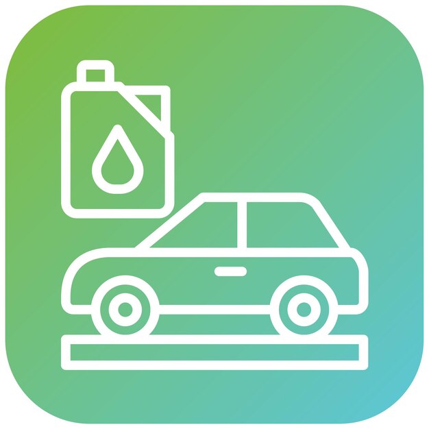 Diseño vectorial Estilo del icono de cambio de aceite