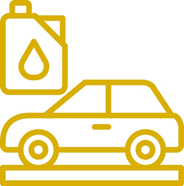 Diseño vectorial Estilo del icono de cambio de aceite