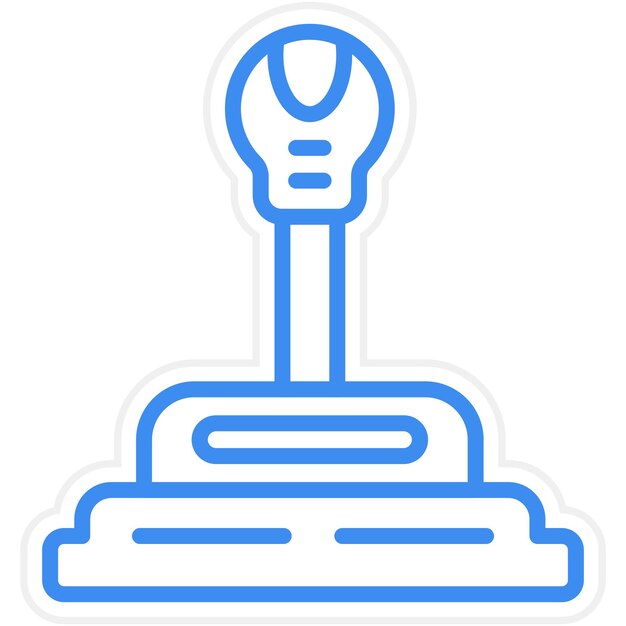 Diseño vectorial Estilo del icono de cambio de marcha