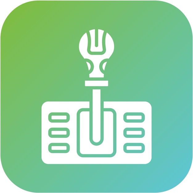 Diseño vectorial Estilo del icono de cambio de marcha