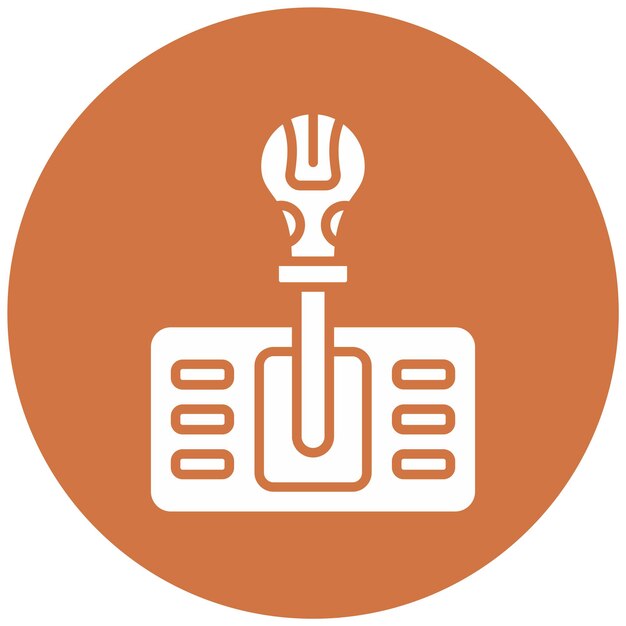 Diseño vectorial Estilo del icono de cambio de marcha