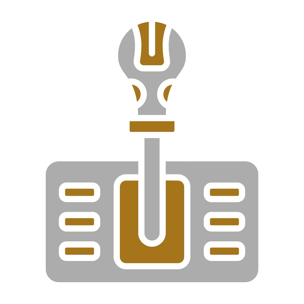 Diseño vectorial Estilo del icono de cambio de marcha