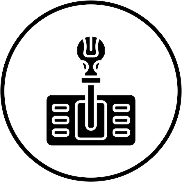Diseño vectorial Estilo del icono de cambio de marcha