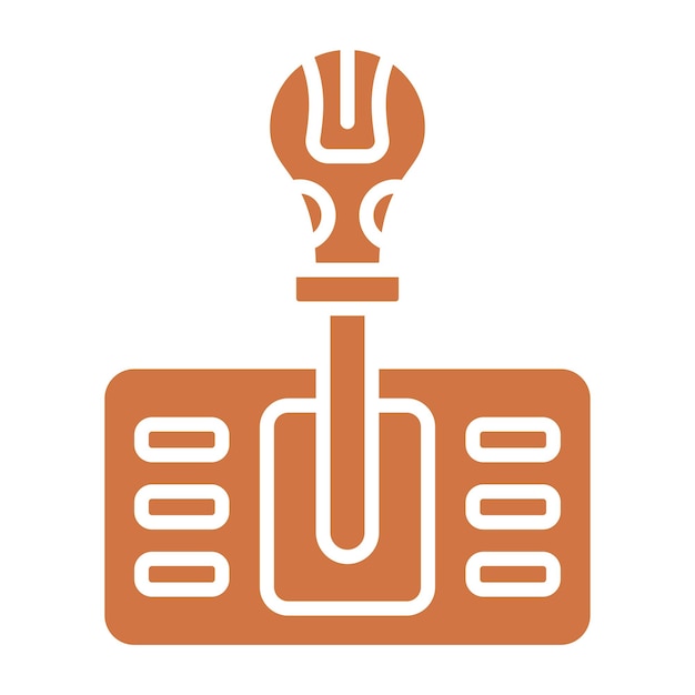 Diseño vectorial Estilo del icono de cambio de marcha