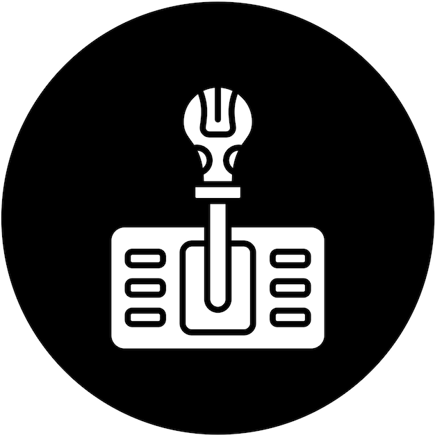 Diseño vectorial Estilo del icono de cambio de marcha