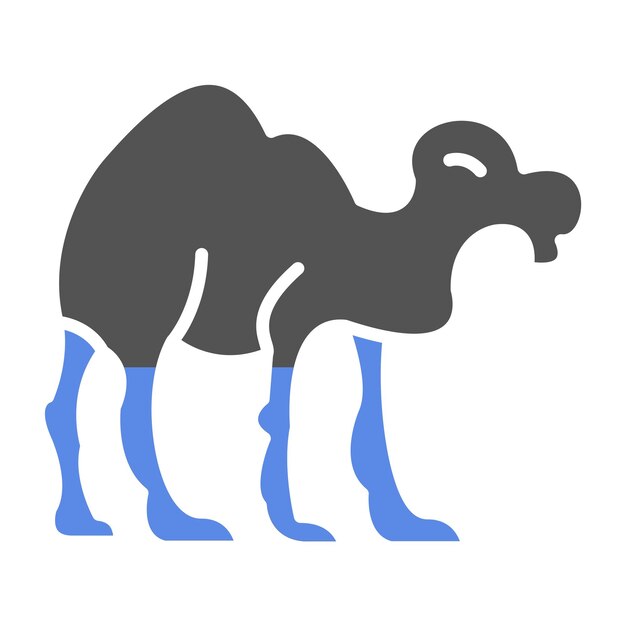 Diseño vectorial Estilo de icono de camello
