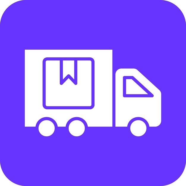 Diseño vectorial Estilo del icono del camión de entrega