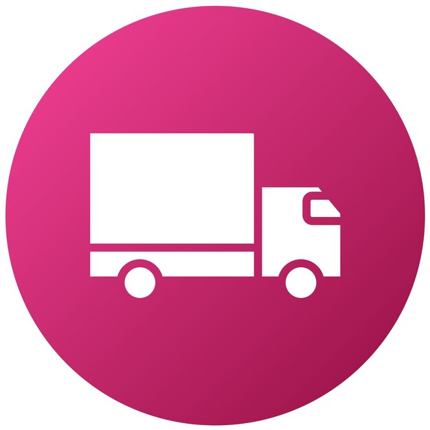 Diseño vectorial Estilo del icono del camión de entrega