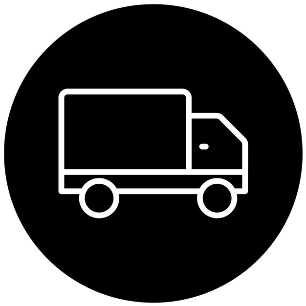 Diseño vectorial Estilo del icono del camión de entrega