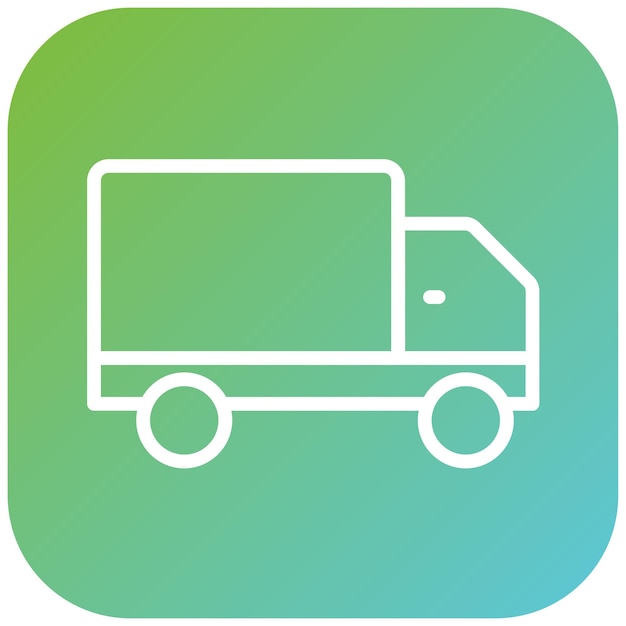 Diseño vectorial Estilo del icono del camión de entrega