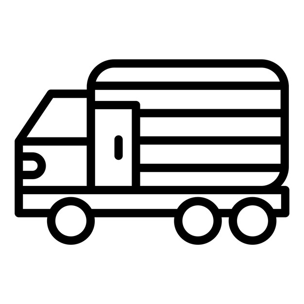 Diseño vectorial Estilo del icono del camión de entrega