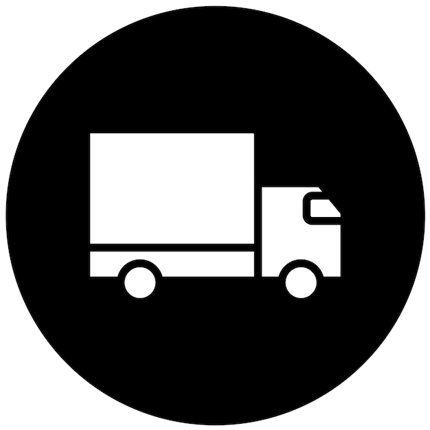 Diseño vectorial Estilo del icono del camión de entrega