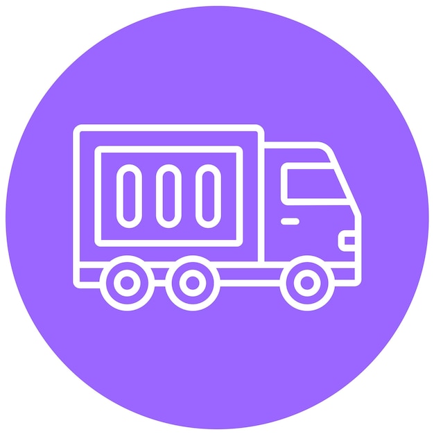 Diseño vectorial Estilo del icono del camión