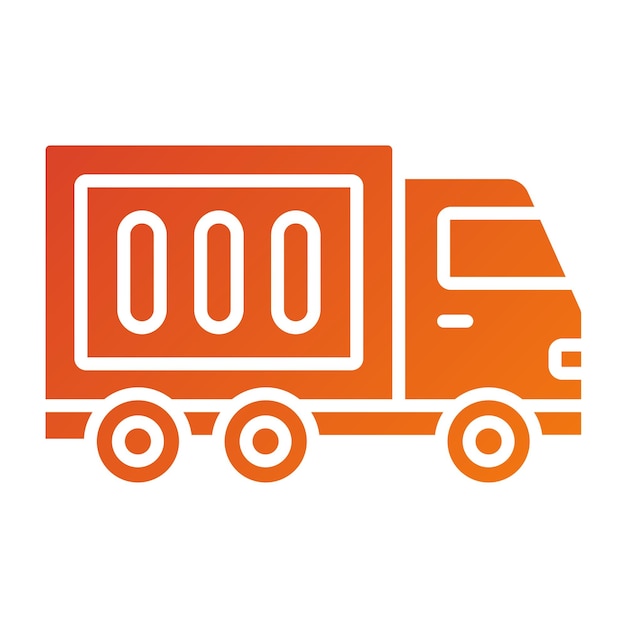 Diseño vectorial Estilo del icono del camión