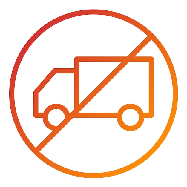 Diseño vectorial sin estilo de icono de camiones