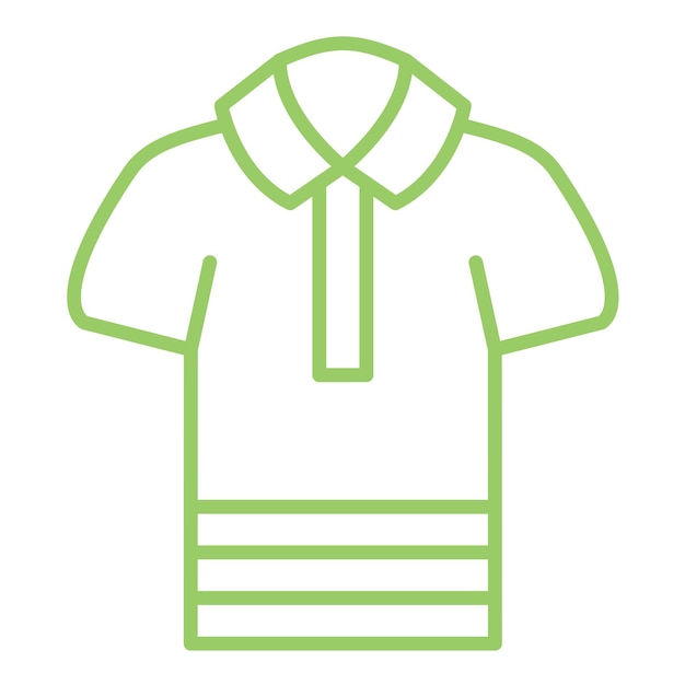 Diseño vectorial Estilo de icono de la camiseta de polo