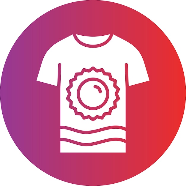 Diseño vectorial del estilo del icono de la camiseta